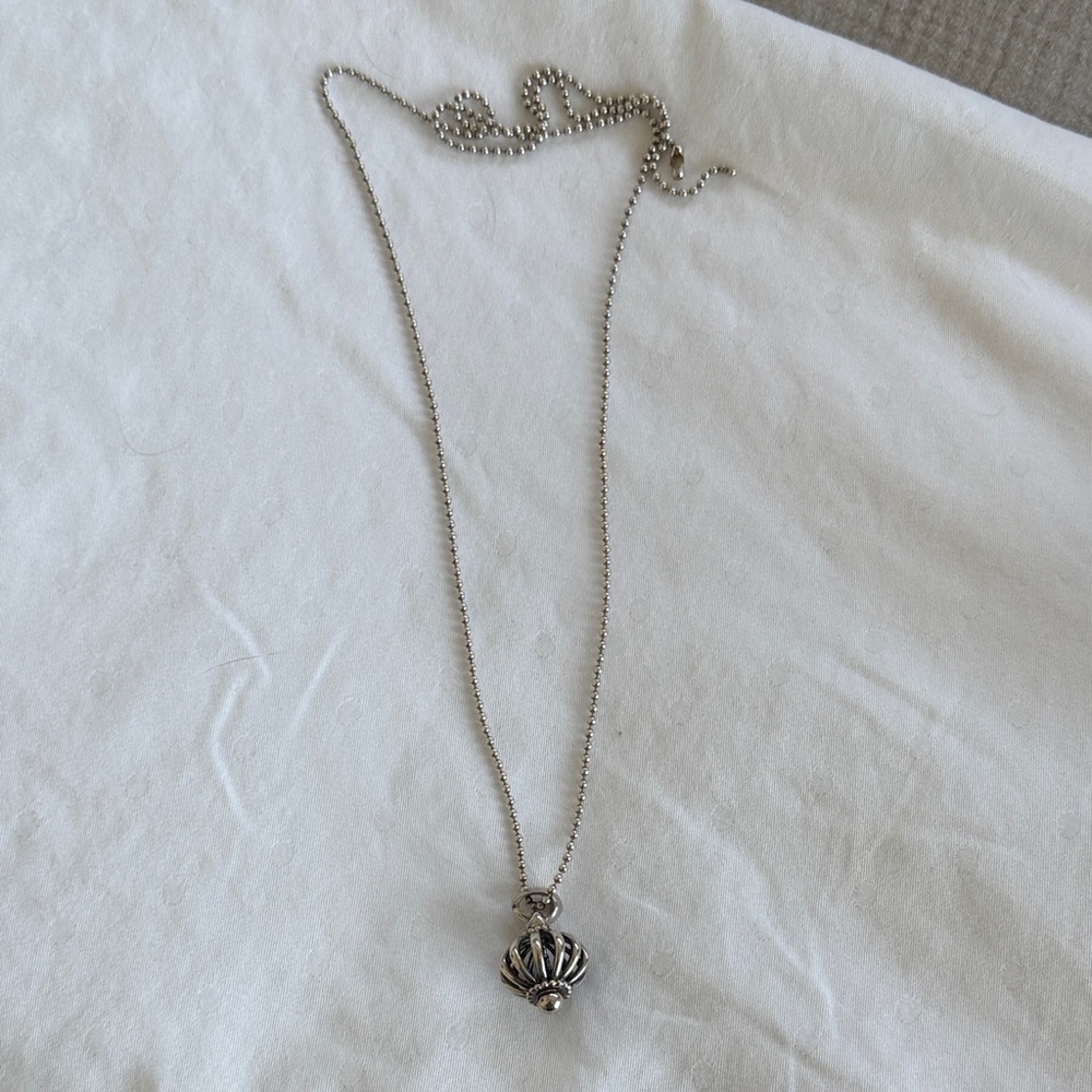 LAGOS Silver Beaded Pendant Necklace